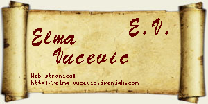 Elma Vučević vizit kartica